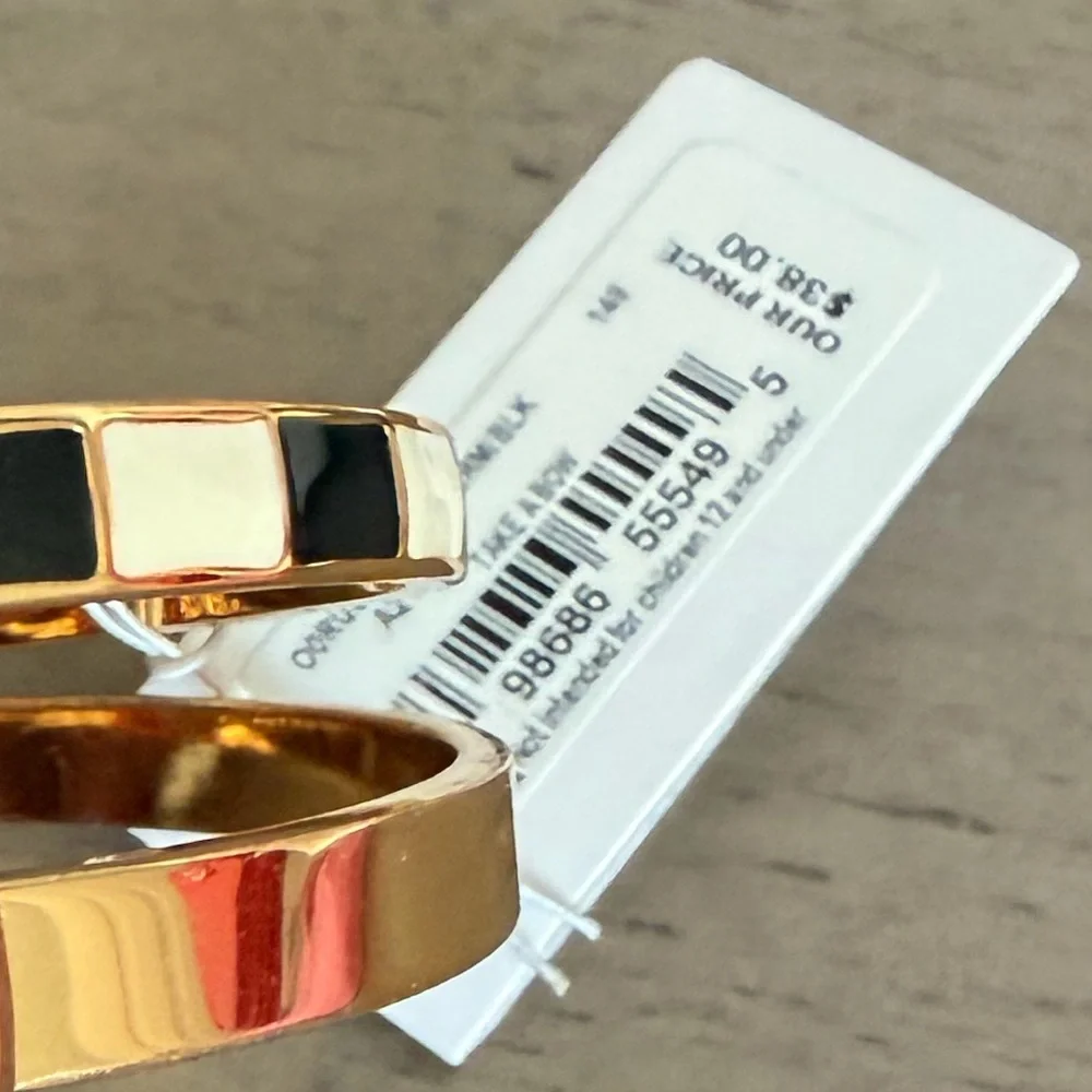 Kate Spade Gold and Black Bow Bracelets - Picture 2 of 2